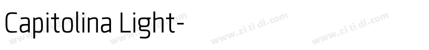 Capitolina Light字体转换
